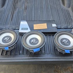Old School Ma Audio 12" Subs And Amplifier Fosgate Orion Mtx Alpine Kicker Jl Memphis Kenwood Pioneer Diamond Audio Phoenix Gold Ppi Xtant Zapco Mb 