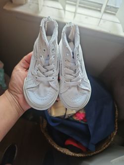 White Vans Toddler Size 5.5