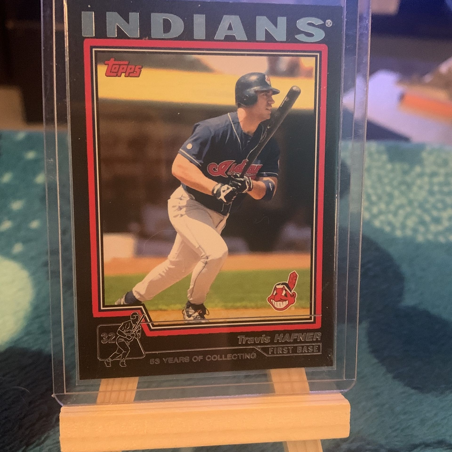 2004 Travis Hafner Tops Black Gold Card /53