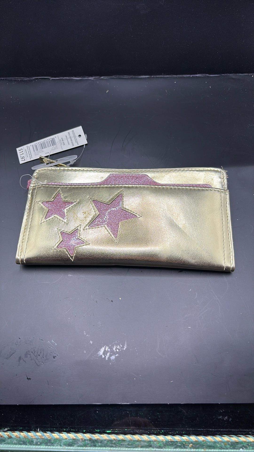 Small Leather Goods Star Gold Wallet