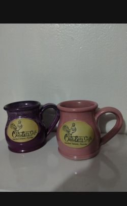 DENEEN POTTERY - HAND GOWN MUGS SET OF 2