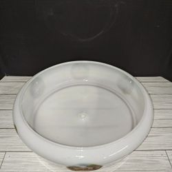 Vintage White Glass Ceiling Light Shade Round Cover With Country Farm Scenery