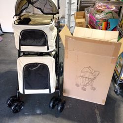 BRAND NEW Double Pet Stroller