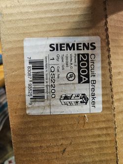 200 amp breaker new in the box