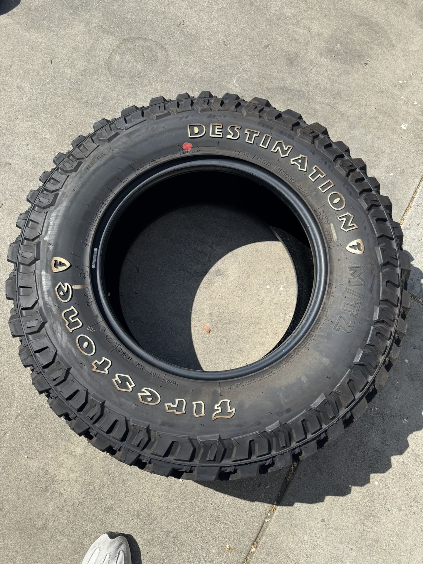 Jeep Wrangler Stock Firestone Destination Tire (New)