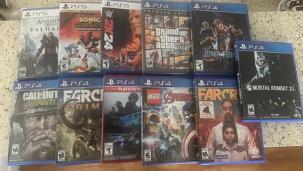 PS4 and PS5 games