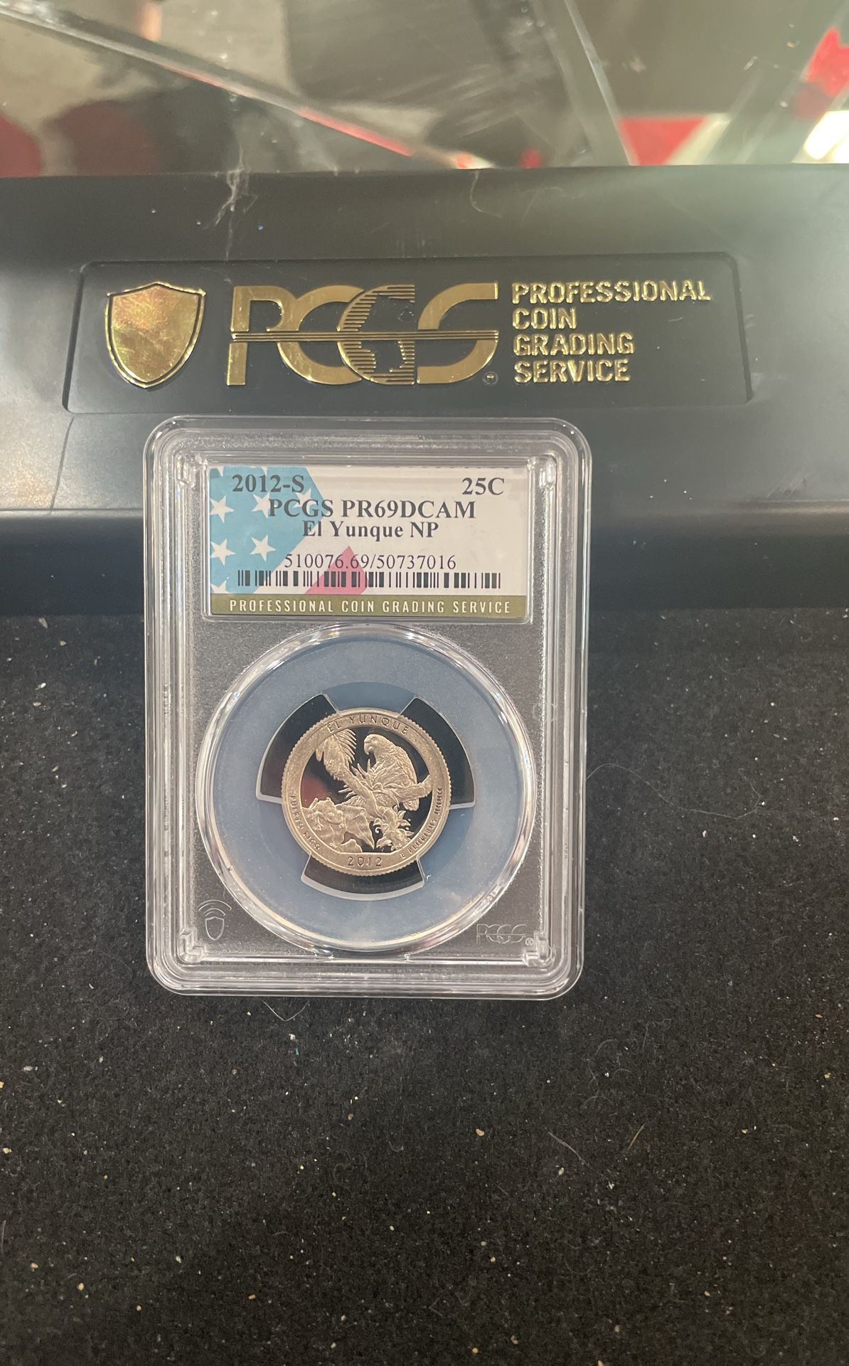 2012 S Gem Proof El Yunque NP Quarter Graded At PR69 With A Deep Cameo E-7