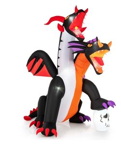Two-Headed Dragon Halloween Inflatable Decoration