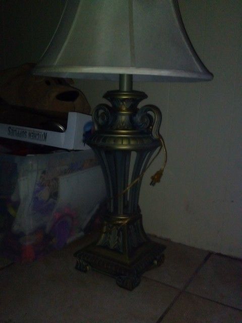 Antique And Heavy Lamp 