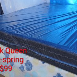 $99 Black Queen Size Box-spring Brand New Free Delivery Same-day 