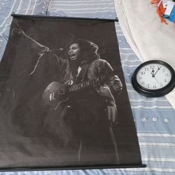 Bob Marley Picture And Clock Combo 