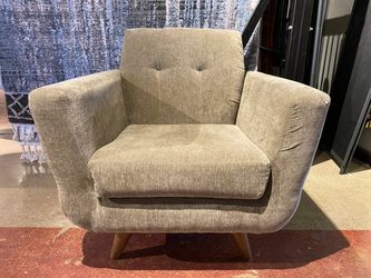 JOYBIRD Mid-Century Modern Hughes Green Armchair