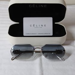 Céline Triomphe Rimless Sunglasses 