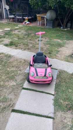 Baby ride along push car nice style beautiful colo clean everything works