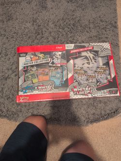 White flare binder and poster collection