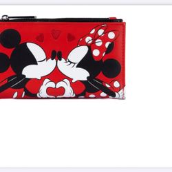 Loungefly Mickey And Minnie Kissing Wallet 
