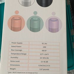 Hepa Filter Aire Purifier 