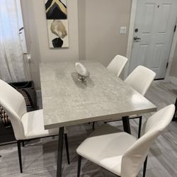 Table Set With Chairs 