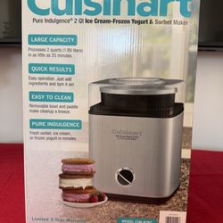 Cuisinart 2 Qt Ice Cream - Frozen Yogurt & Sorbet Maker
