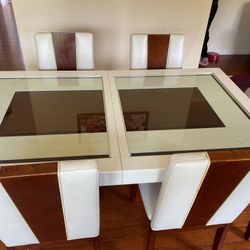 Zeno Dining Table With 4 Chairs