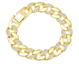 New 18 k yellow gold Cuban link bracelet