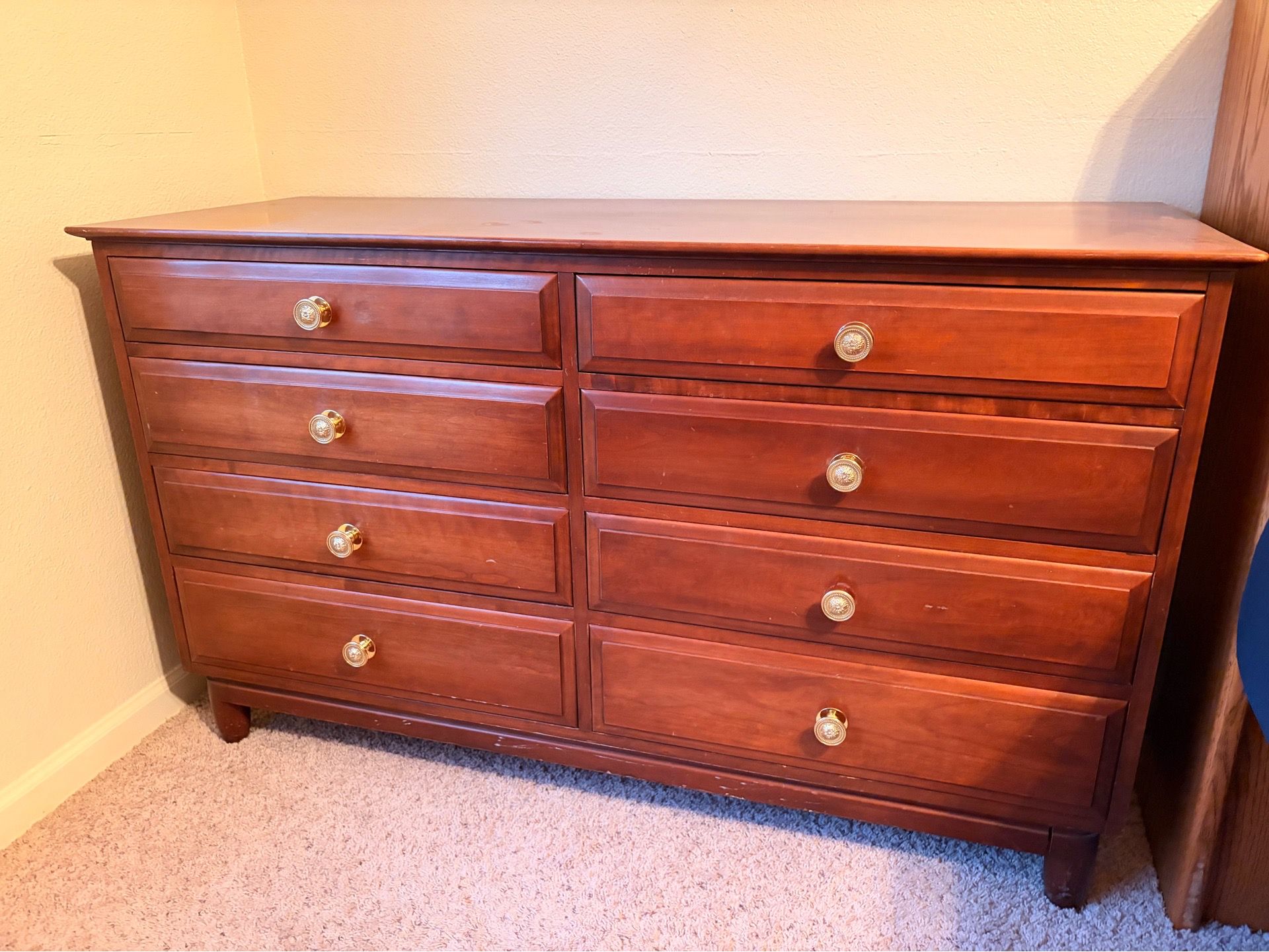 Solid Cherry Willett Bedroom Set - 2 Matching Dressers