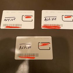 3 Activated Acp Lifeline Phone Sim Cards 1 Year Of Service On Each Sim
