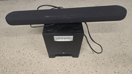 Yamaha ATS-1080 soundbar and YST-SW215 subwoofer