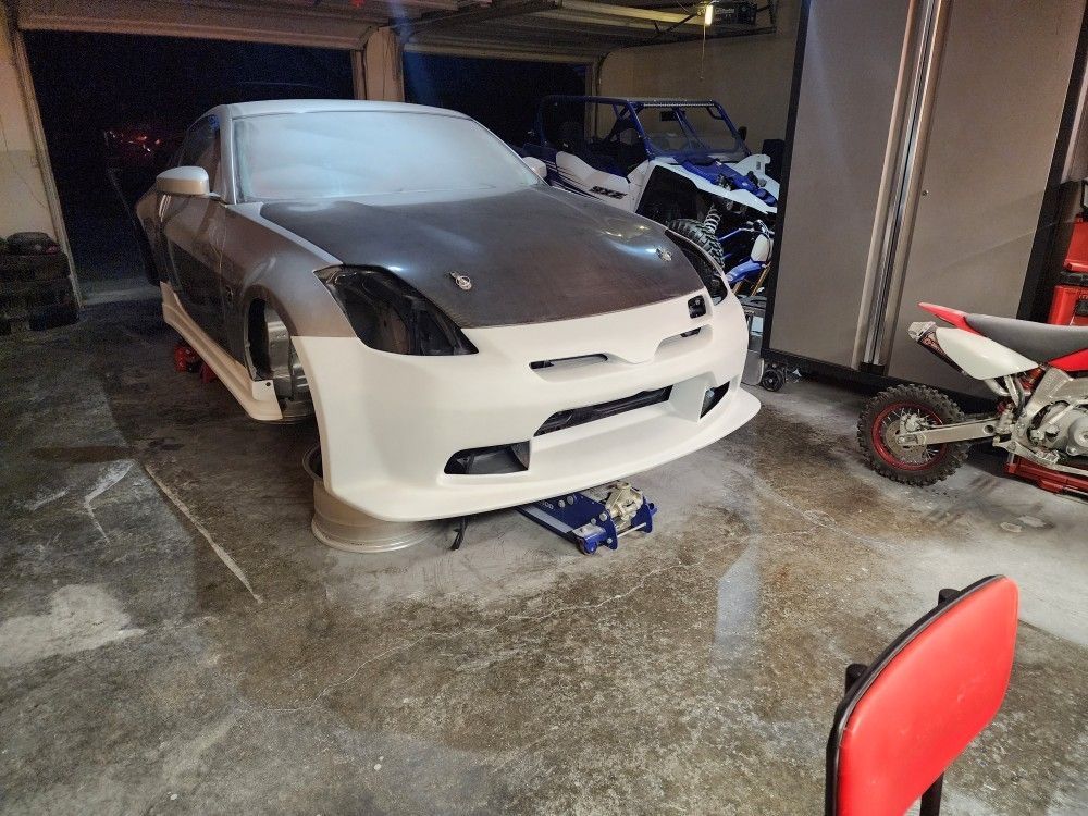 350z C-West Carbon Fiber Front Bumper Body Kit
