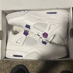 Jordan 4 Purple  Metallics