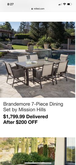Brandemore 7 Piece Patio Dining Set By Mission Hills For In Ontario Ca Offerup Brandemore 7 Piece Patio Dining Set By, Mission Hills Outdoor Furniture