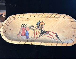 Native Ledger Art ‘Dough Bowl’ (1950’s)