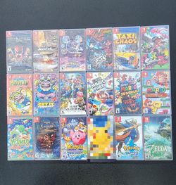 Nintendo Switch Sealed Game Lot (17) Zelda Pokémon Mario Kirby