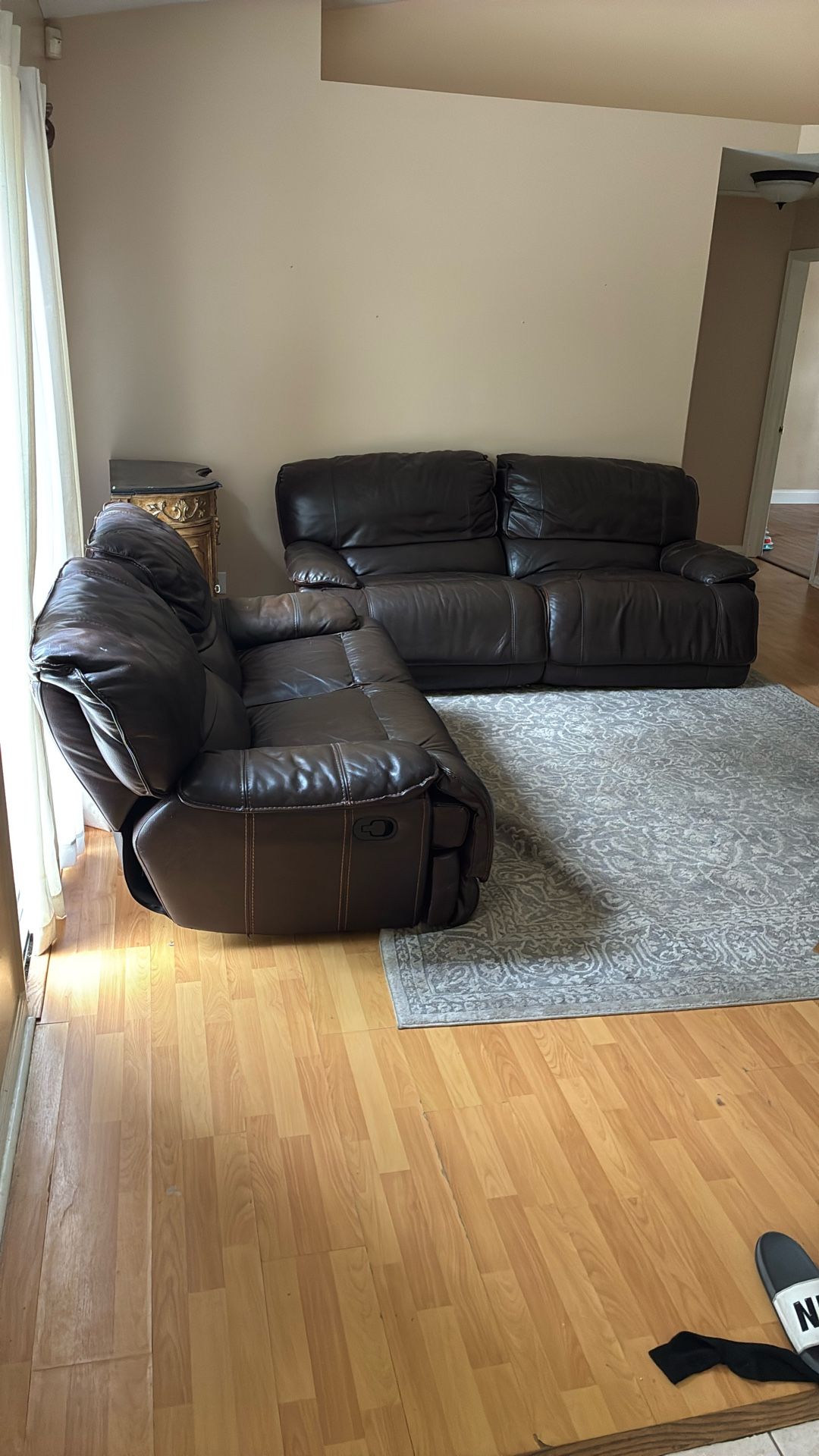 Leather Sofa and Love Seat