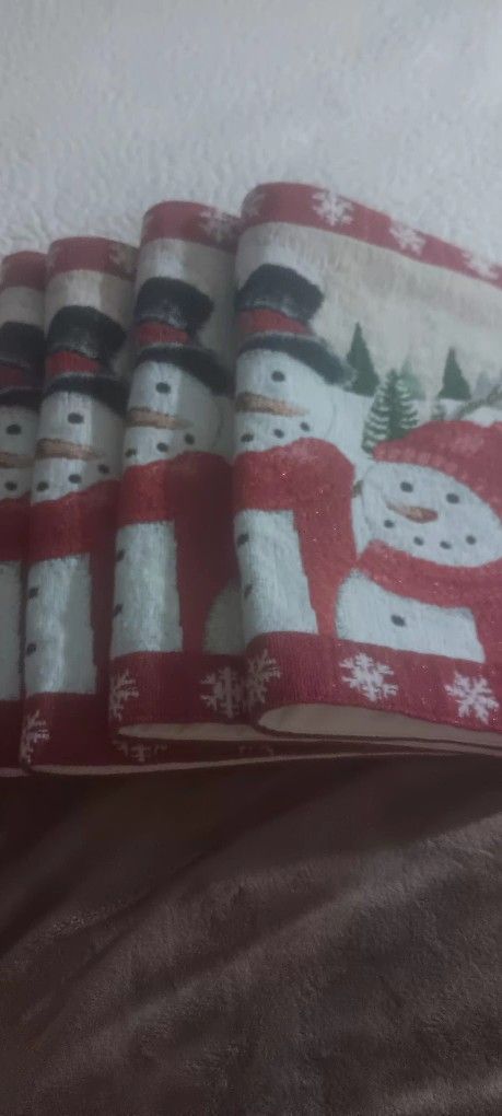 Snowman 4# Pc Placemats