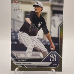 Max Freid Gold Topps Now Yankees Numbered /50