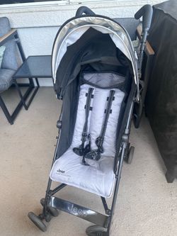Jeep black stroller and toddler scooter