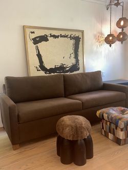 $222 · Modern Chocolate Brown Queen Sofabed Looks new