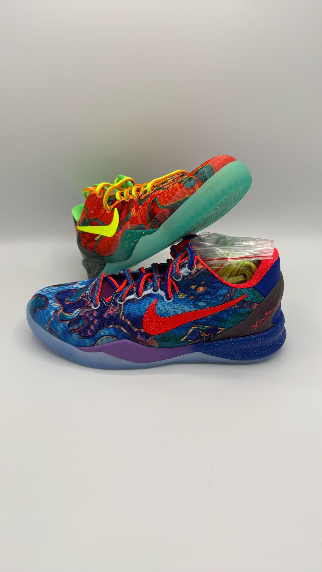  [3.5y 6y 6.5y] Nike Kobe 8 Protro GS WhatThe Shoes FN0266-800