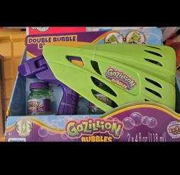 Gazillion Bubbles Double Bubble Blaster - 2-in-1 Bubble Wand & Machine