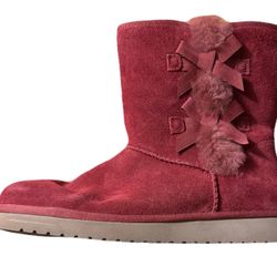 Koolaburra Burgundy Short Boots-12