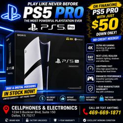 PS5 Pro 2TB Brand New sealed stock available on finance (pay just $50 down today and take home no credit needed ✅)