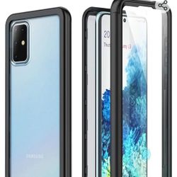 Samsung Galaxy S20 plus Case,Matte Clear Built in Screen Protector Multi-Directional Bumper Case Real Shockproof Impact Resist Extreme Durable Protect