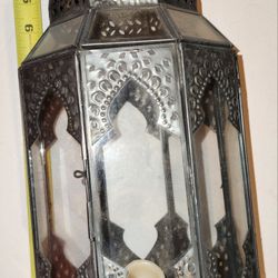 Vintage Metal Tin Hanging Decrative Candle Lamp