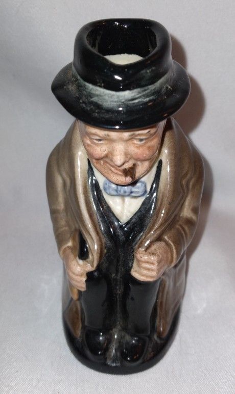 Vintage Royal Doulton England Mini Toby Mug Jug Figurine Winston Churchill