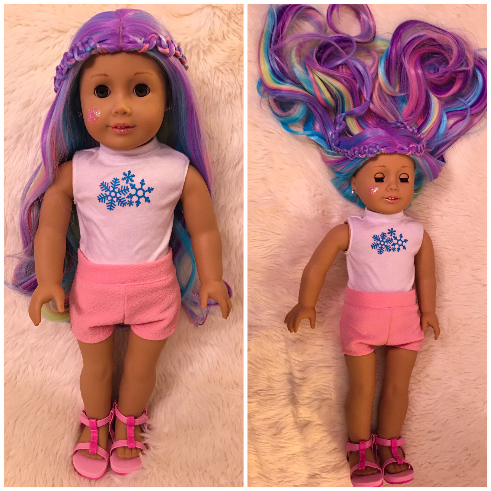 American girl customized doll