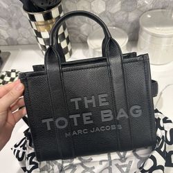 Marc Jacobs Tote Bag Small Black Leather