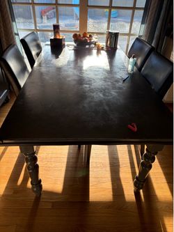 Wooden Dining table with 4 chairs