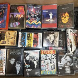 Lot of 60 Vintage Cassette Tapes – 80s/90s Music 