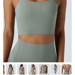 Halara Double Strap Crop Yoga Top 